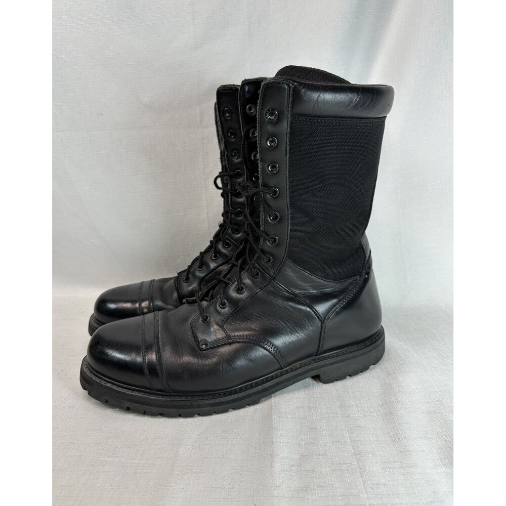 ROCKY #2093 Trooper Military Combat Boot Black Leather Nylon Soft Cap Toe Sz 14